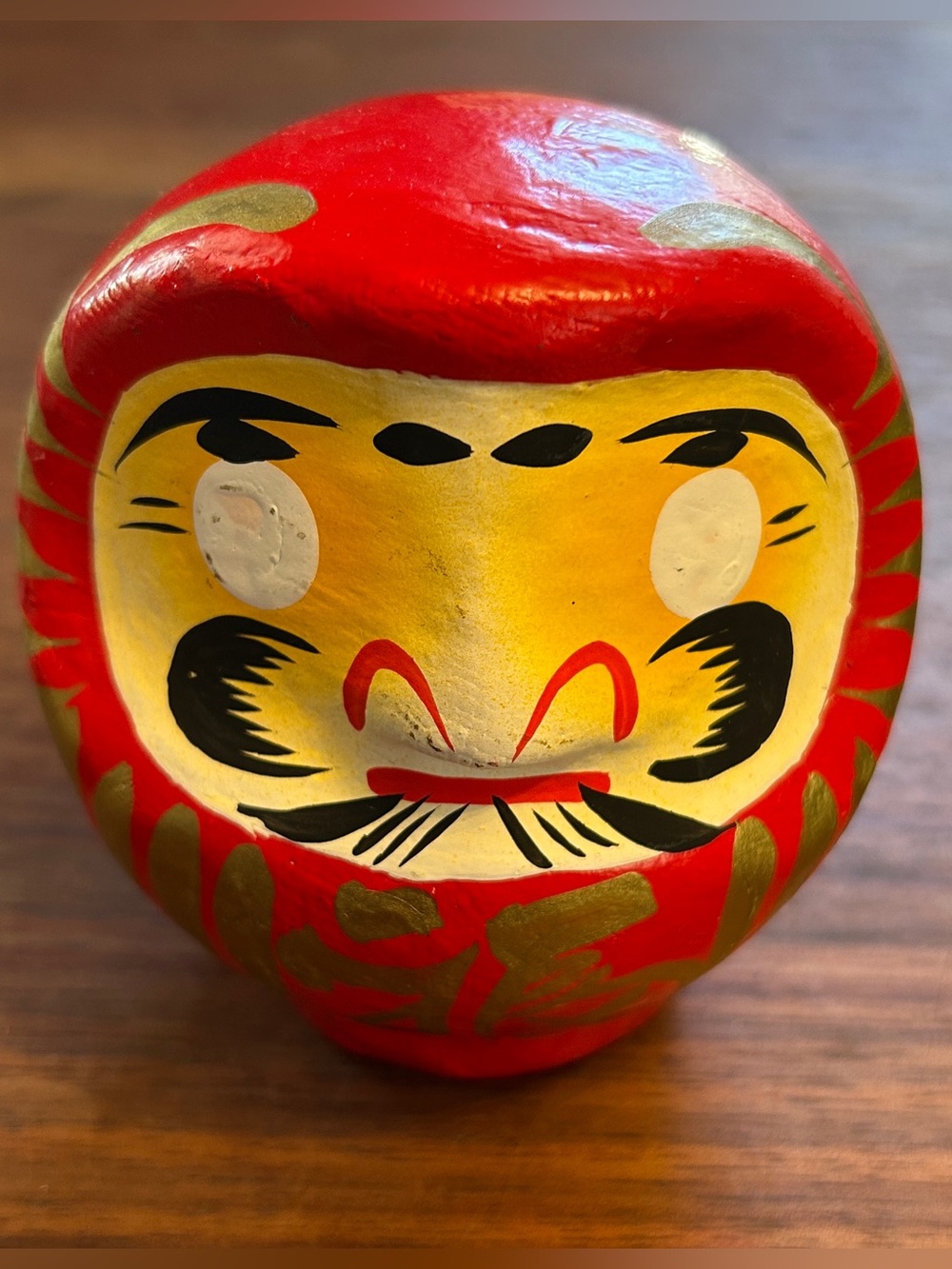 Japanese Red Lucky Daruma Doll Wish Making Good Luck Fortune Made in Japan 4"